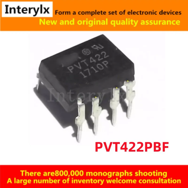 10Pcs/Lot Original PVT422 PVT422PBF DIP8 Through-hole Solid State Relay IC Optocoupler