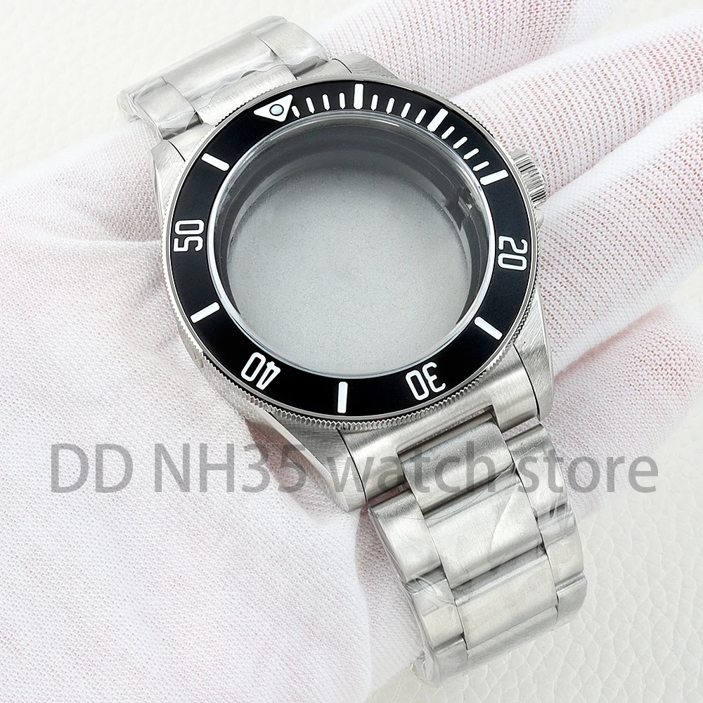 

NH35 41mm Watch Case Stainless Steel Mineral Glass for Pelagos NH35/NH36 Automatic Movement 31mm Dial Oyster Brushed Bracelet