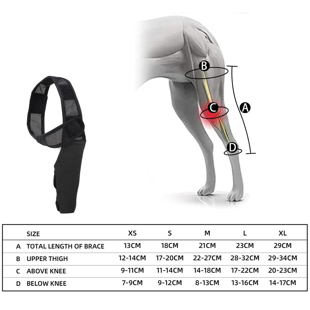 Dog Knee Pads Injury Recovery Fixed Support Brace Pet Protector Pain Relief Feet Cover Leg Joint Wrap Support Pet Recover
