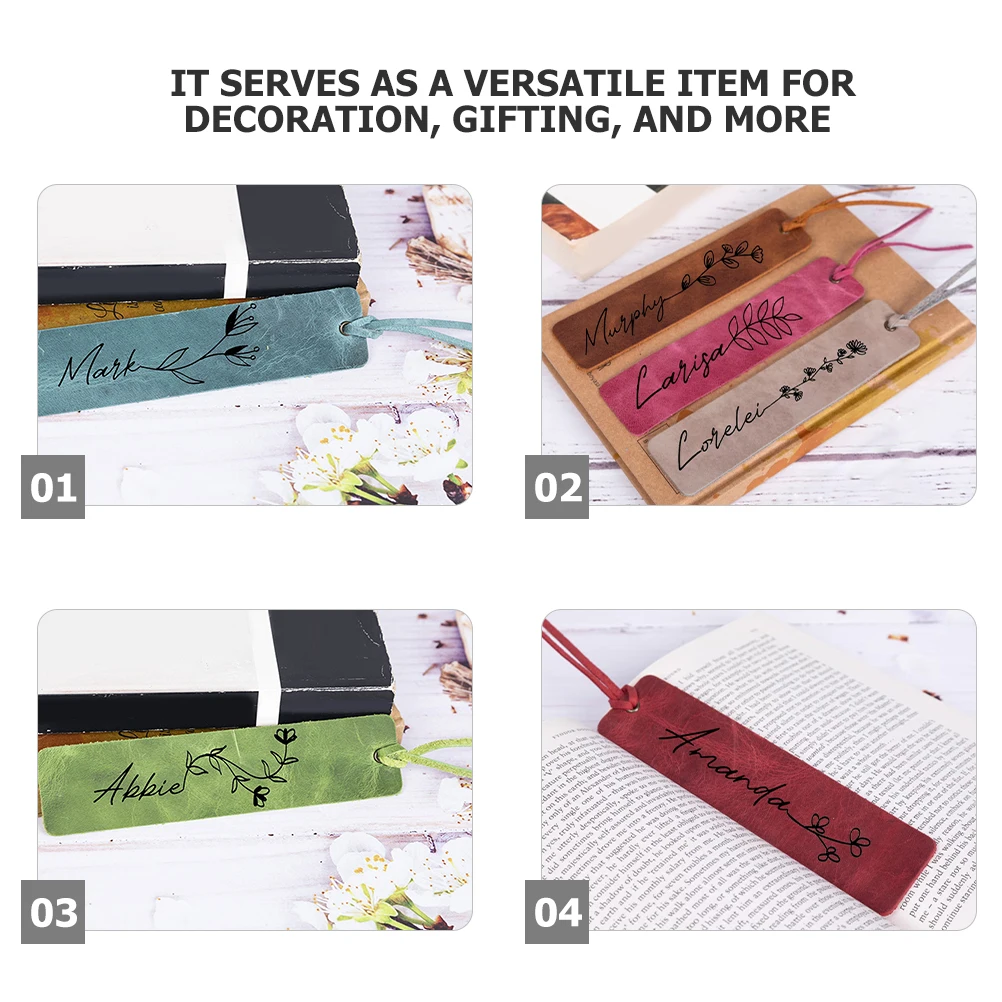 Ensemble de marque-pages vierges gravables, 5 pièces, marqueurs de livre artificiels, accessoires de lecture, marqueurs de Page pour étudiants