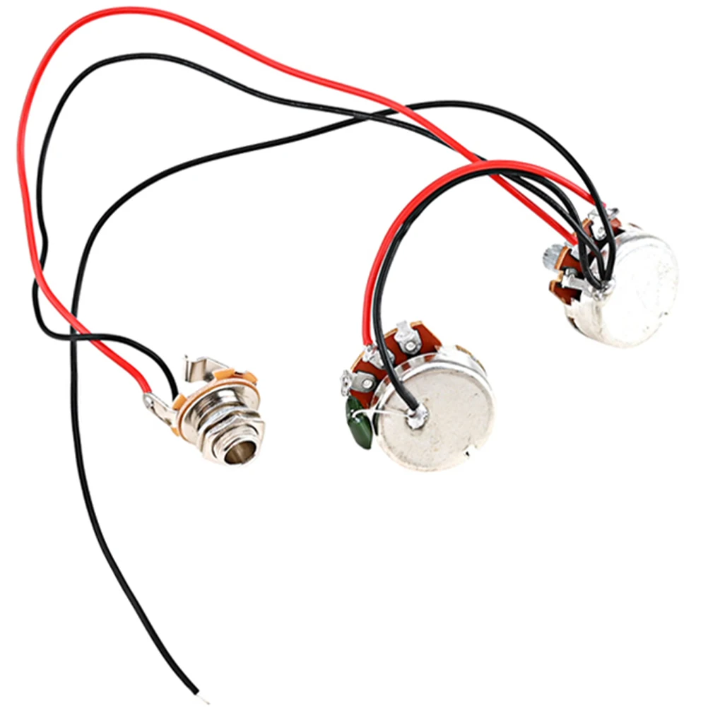 

1set Bass Preamp Wiring Circuit GU55 Line Accessories Refitting Active Circuit Part Simple Bass Guitar Component