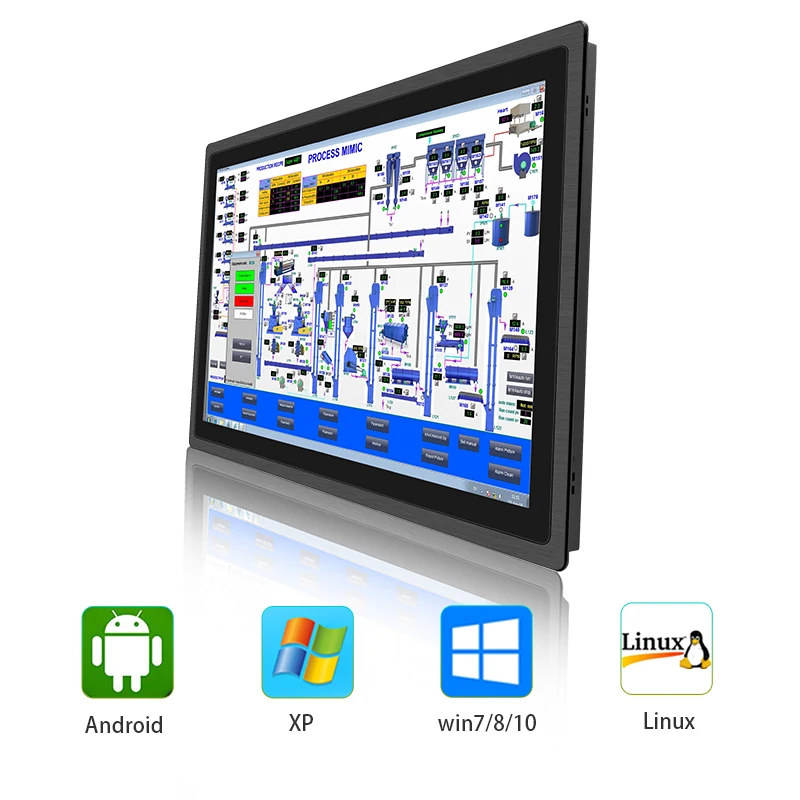 21.5 Inch Touch Screen Monitor Industrial Pc I7 IPS1920*1080 X86 All in One Pc Pos Waterproof Panel Pc