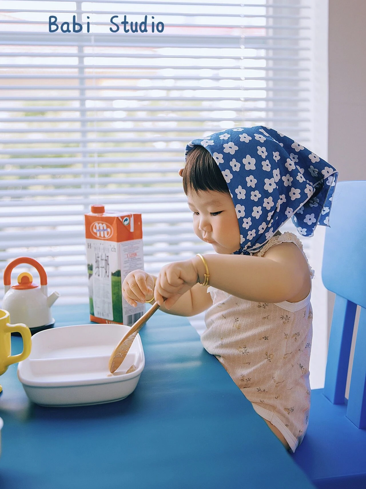 Ropa de fotografía para niños, ropa de comida seca para bebés, fotos anuales de cien días