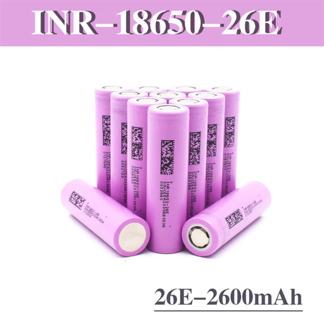 INR18650-26E 2600mAh lithium-ion rechargeable battery 5C 1000 cycles 3.7V electric bicycle Eddie ion 18650 battery