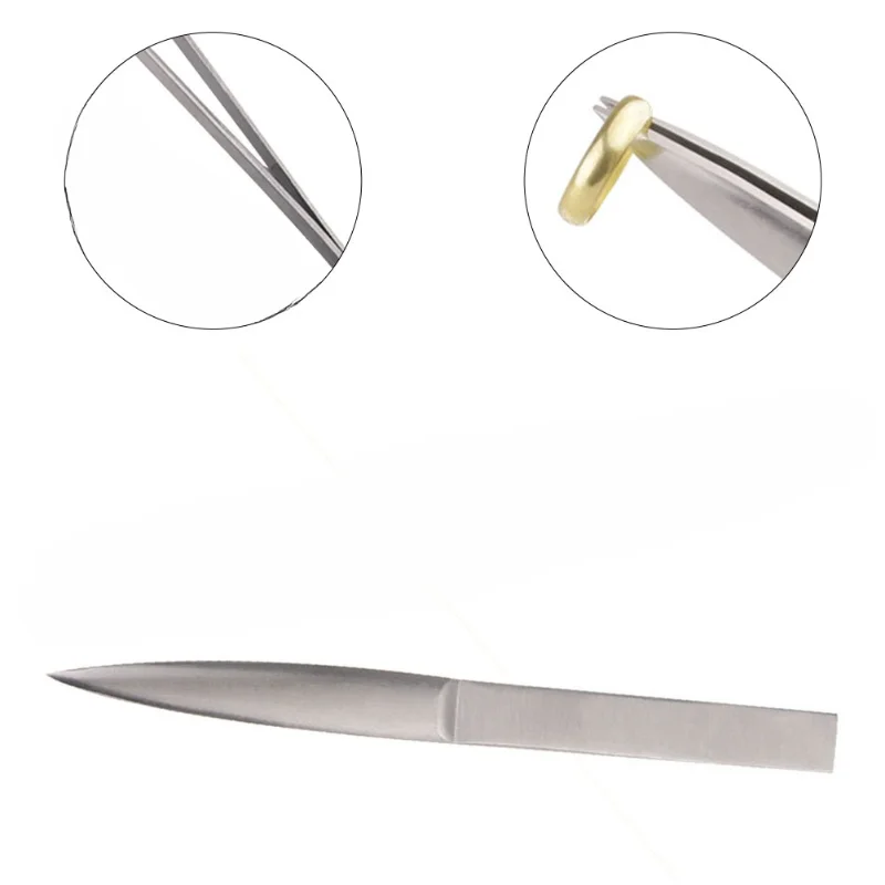 Stainless Steel Thickened White Buckle Chain Clip, Thickened AA Tweezers Clip, Gold and Silver Copper Jewelry Welding Clip