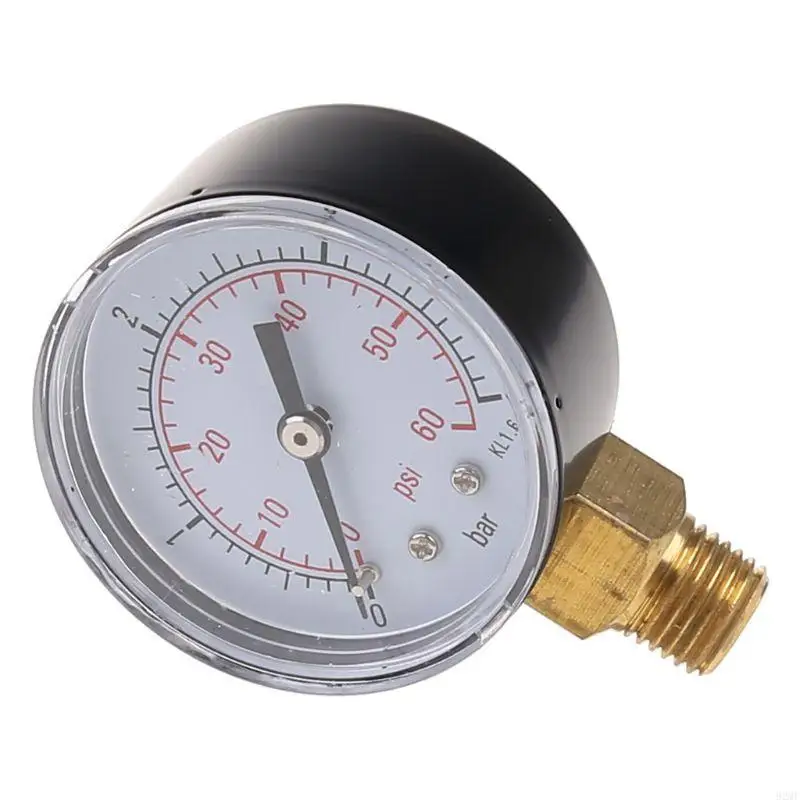 92MF GaugeVacuum Pressure Gauge Gauge 0-60 PSI Mini Pressure Gauge Pool Spa Filter Water Pressure Measuring for Air Gas Water