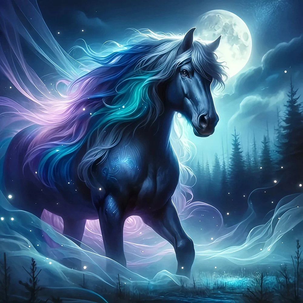 EverShine DIY Diamond Painting Horse 5D Full Drill Mosaic An