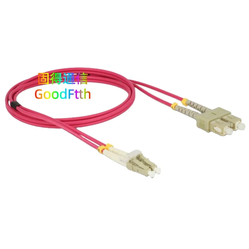 

Волоконный патч-корд SC — LC OM4 Дуплексный кабель Перемычка Патчкорд GoodFtth