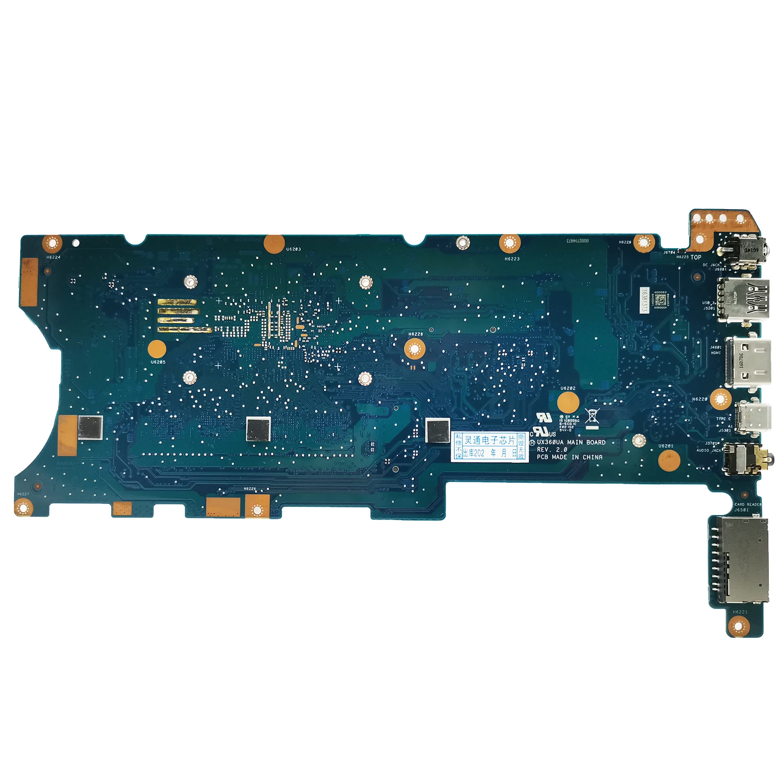 UX360UA Moederbord Voor ASUS ZenBook UX360UAK UX360U UX360 TP360UA Laptop Moederbord CPU I3 I5 I7 6e/7e Gen 8G/16G RAM