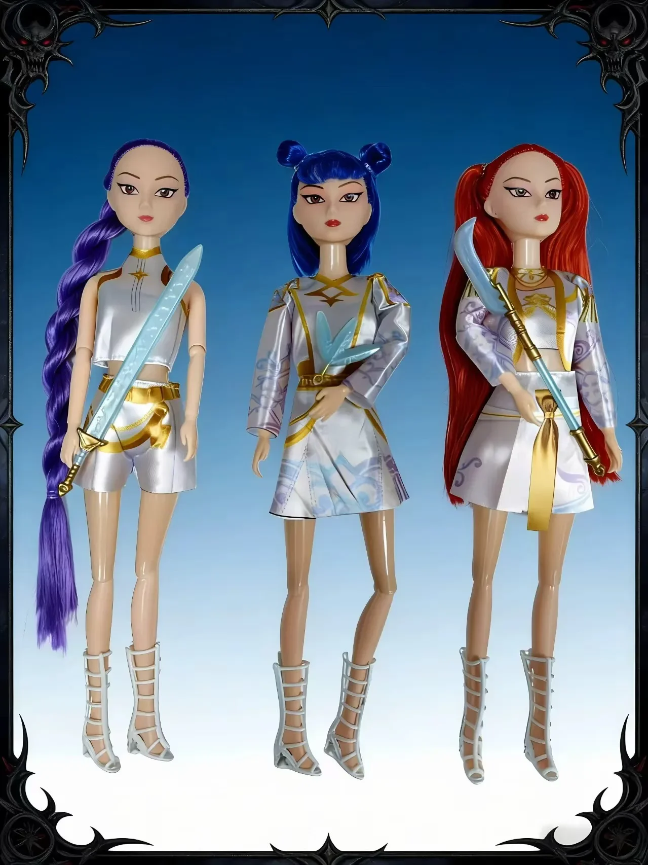 %_K-Pop Demon Hunters Anime Kpop Girl Group Cartoon Rumi Zoey Mira Figurines en vinyle Modèle poupées Filles Cadeau de Noël_$
