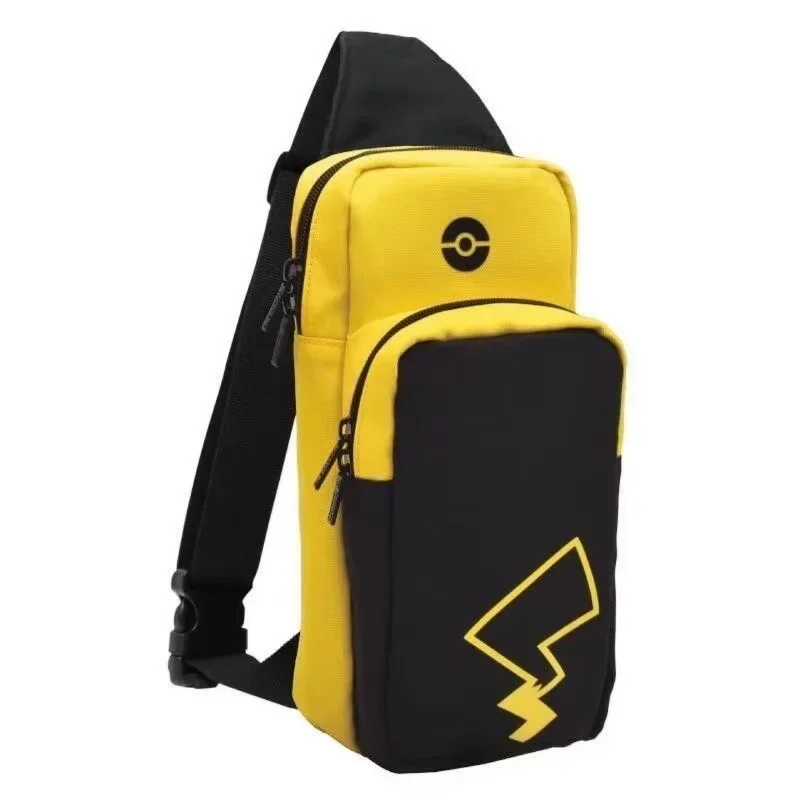 Pokemon Pikachu Crossbody Storage Chest Bag For Nintendo Switch Oled Travel Carry Case NS Lite Game Console Dock Backpack Pouch