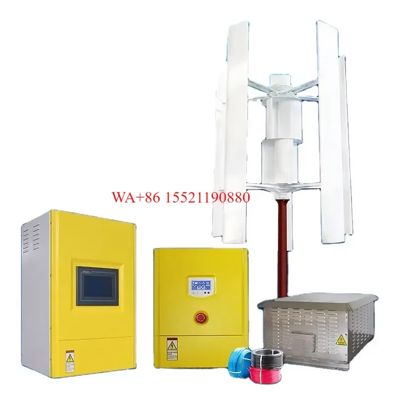 WMWMNU Vertical Wind Turbine 2kw 3kw 5kw Renewable Free Energy Windmill Generator for Home Small Wind Energy Power Generation