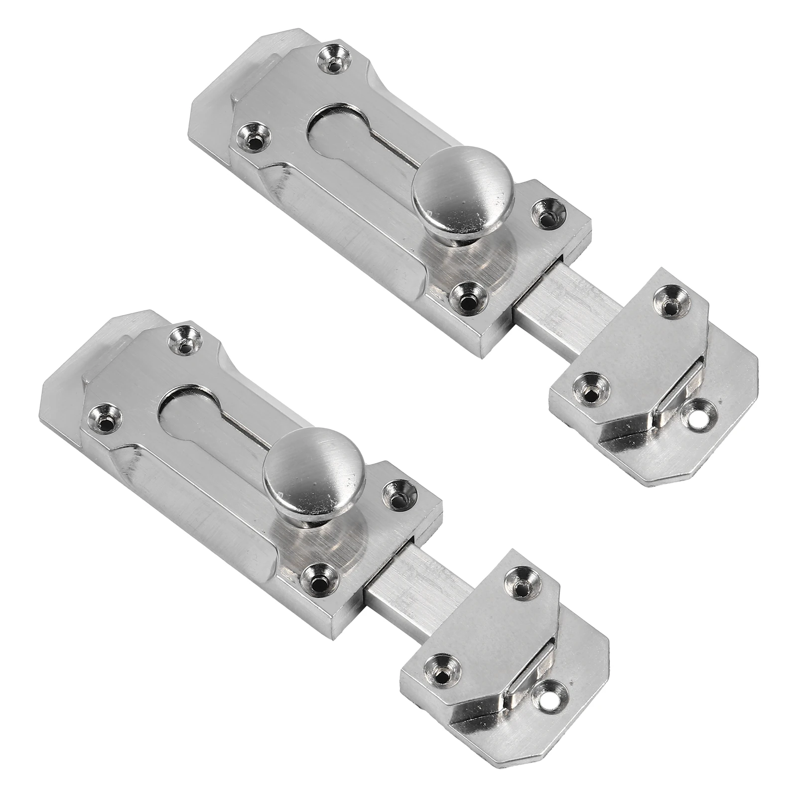 

Zinc Alloy Pin Door Latch Lock Sliding Bolt Heavy Duty Security Catch Waterproof Rustproof Easy Install Bathroom Kitchen Garage