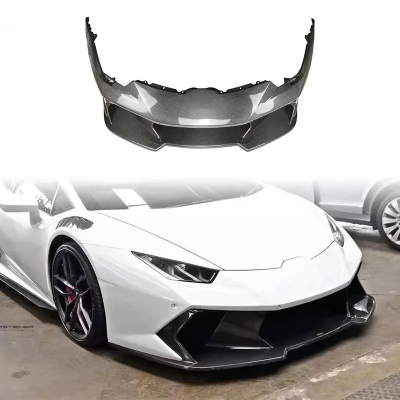 Hot Selling V Style Carbon Fiber Front Bumper for Huracan LP580 LP610, Full & Half Carbon Optional