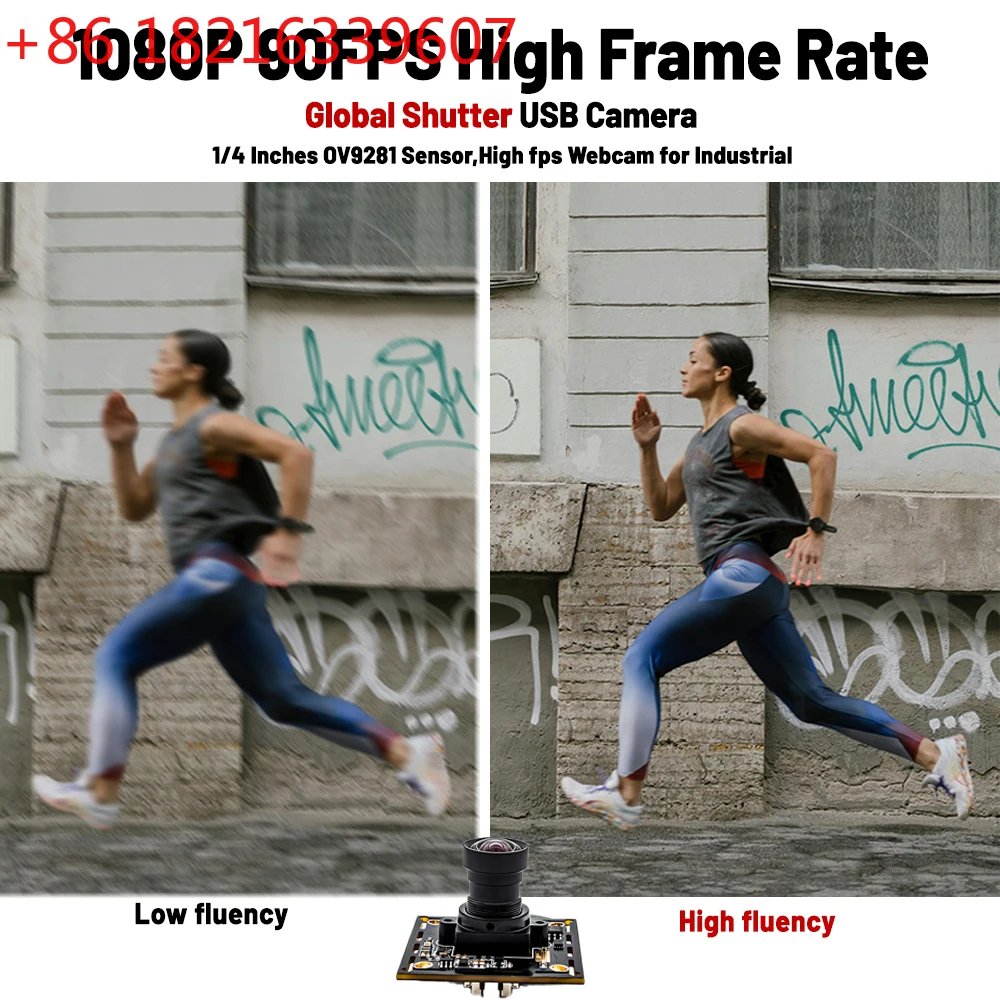 TAO  1080P 90FPS Global Shutter High Frame Rate AR0234 USB Camera Industrial Module UVC Plug Play With No Distortion M12 Len