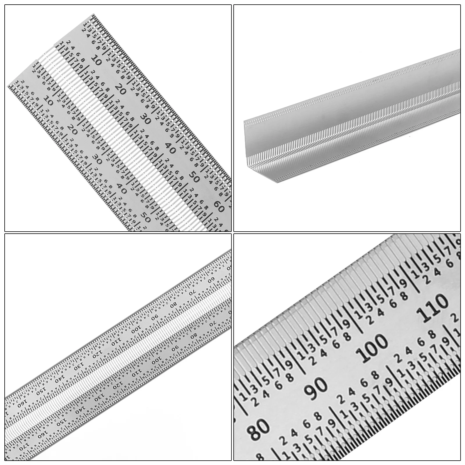 

1Pcs Stainless Steel Marking Ruler Ultra Precision Accurate Scale Compact Lightweight Woodworking Carpentry Measuring Tool Metal