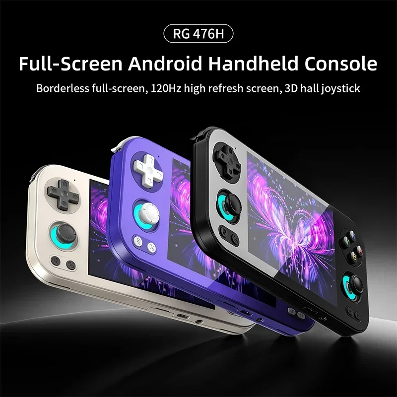 Anbernic RG476H Tragbare Spielekonsole, 4,7-Zoll-LTPS-Bildschirm, Android 13/Unisoc T820, PS2 und AI-Assistent, Geschenke für Weihnachten – Detail 1