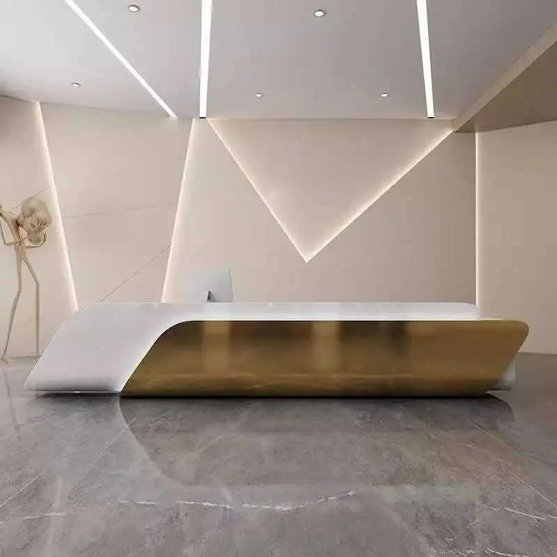 

Checkout Black Reception Desks Silver Vintage Drawers Corner Reception Desks Modern Luxury Recepcion Mostrador Office Furniture