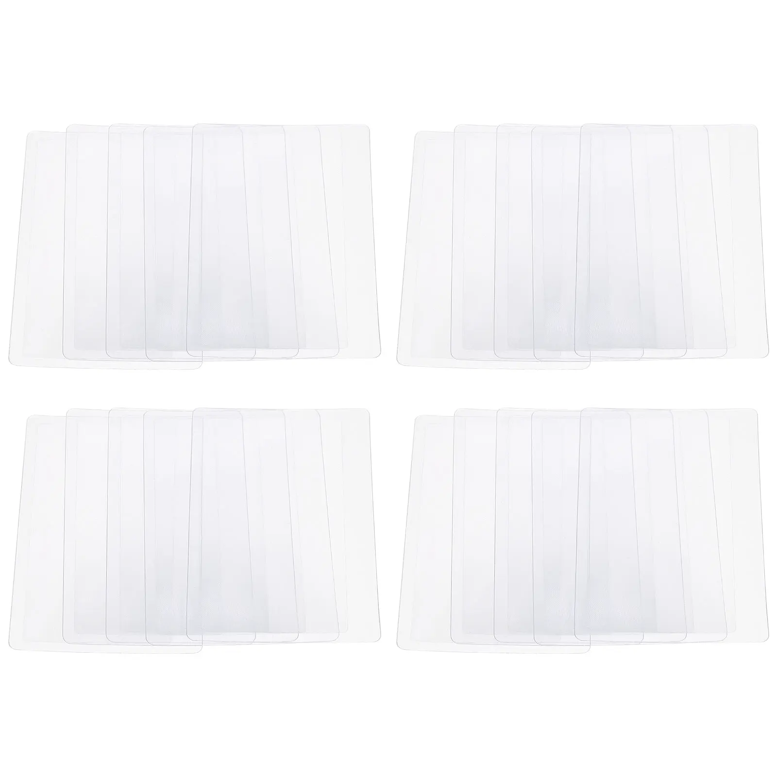 

20pcs Card Magnifier PVC 3X Reading Glasses Lens for Books Maps Seniors Travel Magnifying Lens Lightweight Pocket