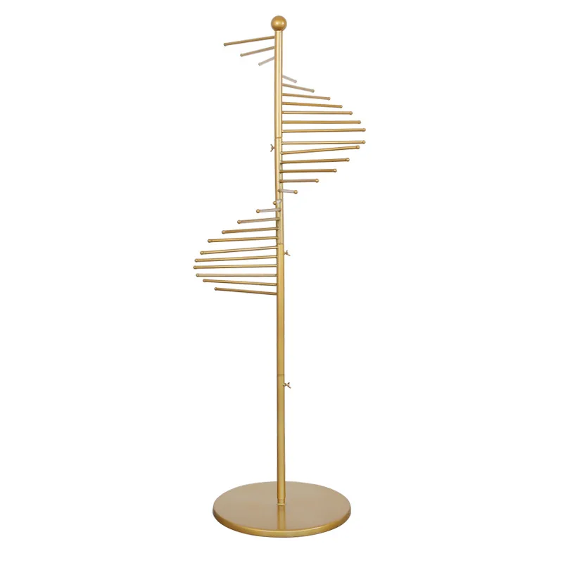 Creative scarf shelf hanging silk scarf display rack floor-to-ceiling clothing store shawl scarf display shelf multi-layer rack 5