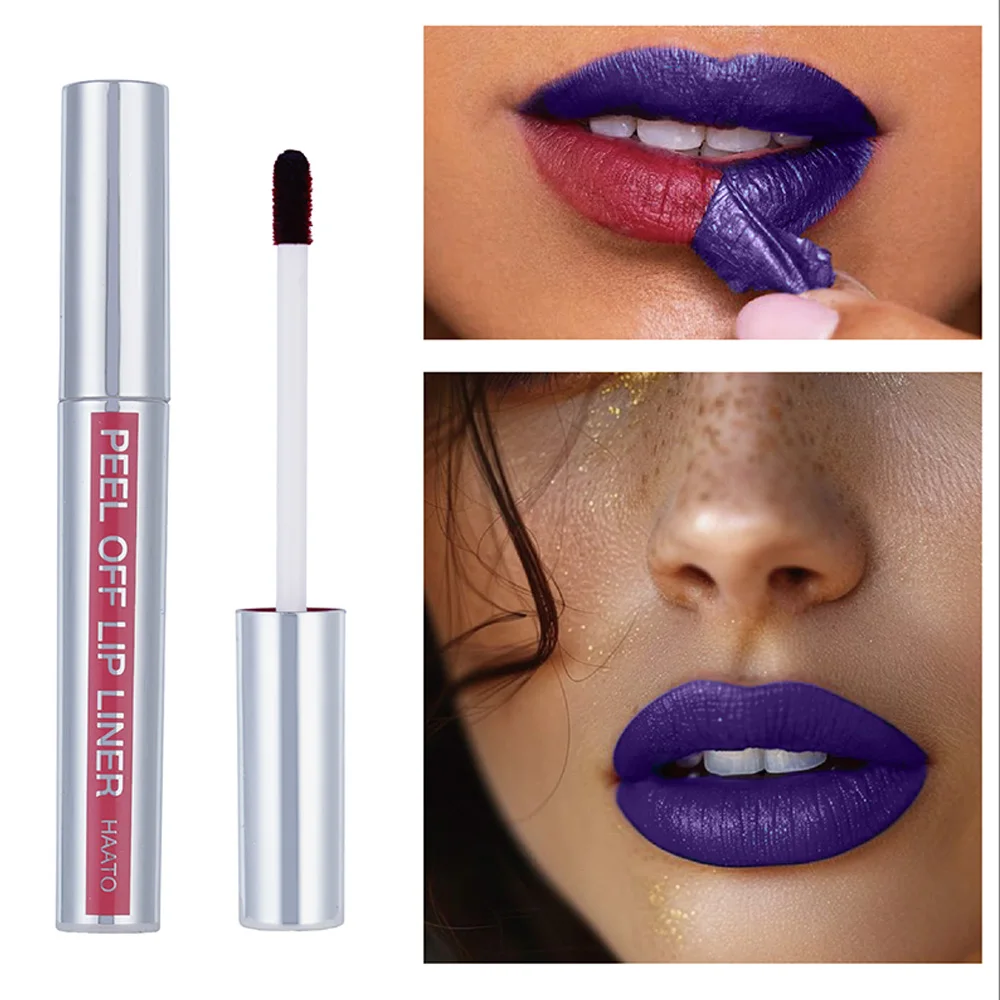 Rossetto strappabile Lip Liner Smalto labbra Impermeabile a lunga durata Non sbiadisce Lip Contouring Lip Rimpolpante Rossetto opaco Tazza antiaderente