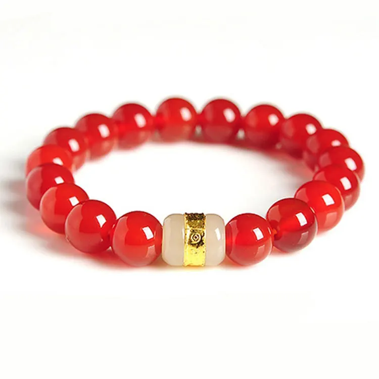 Natural Red Jade Bracelet Men Women Healing Gemstone Fine Jewelry Genuine Myanmar Jadeite High Ice Grade A Burma Jades Bracelets