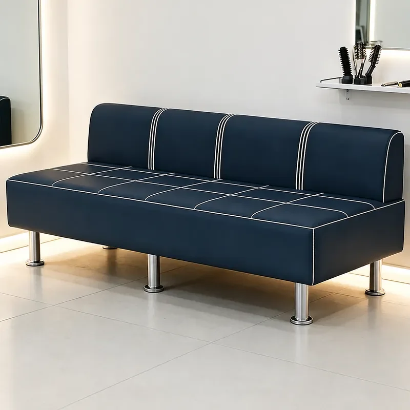 Modern Office Sofa Reception Area Seating Commercial Waiting Chair for Barber Shop Lobby Guest Lounge Durable Long Bench