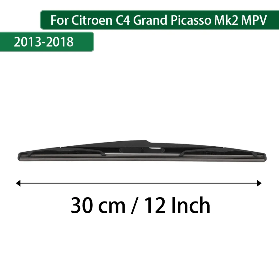 For Citroen C4 Grand Picasso Mk2 MPV 2013-2015-2018 Rear Wiper Blade Arm Set Rear Window Windshield