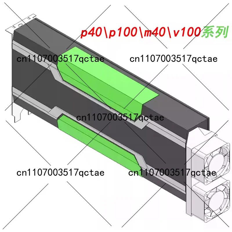 

Multi-Angle Dual 40mm Heatsink Fan for Graphics Card, High Airflow Cooling Replacement