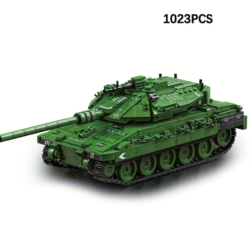 IN Magazzino Technic MOC Militare Building Blocks Set per la battaglia Merkava carro armato principale Mattoni Piano giocattolo Regalo della Seconda Guerra Mondiale 1023PCS