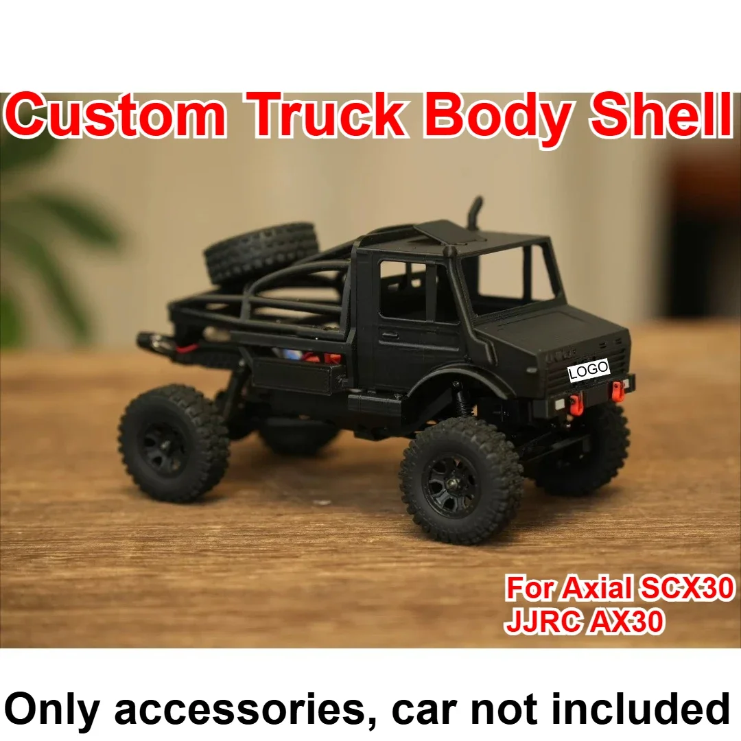 1/30 RC Vehicle For Axial SCX30 JJRC AX30 Truck Body Shell Custom Model Number Decorative Styling Decor Upgrade Accessories