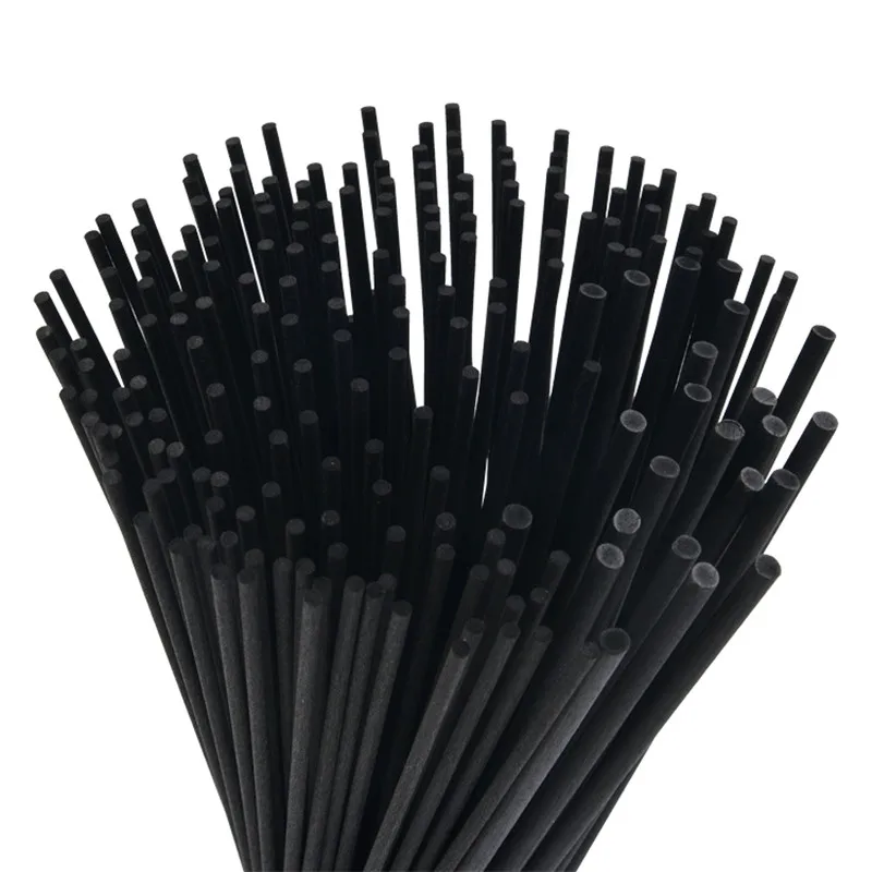 

100PCS L50/40/35/30cm X 5/4/3mm Black Fiber Rattan Sticks for Home Decoration Air freshener,Essential oil Reed Diffuser Sticks