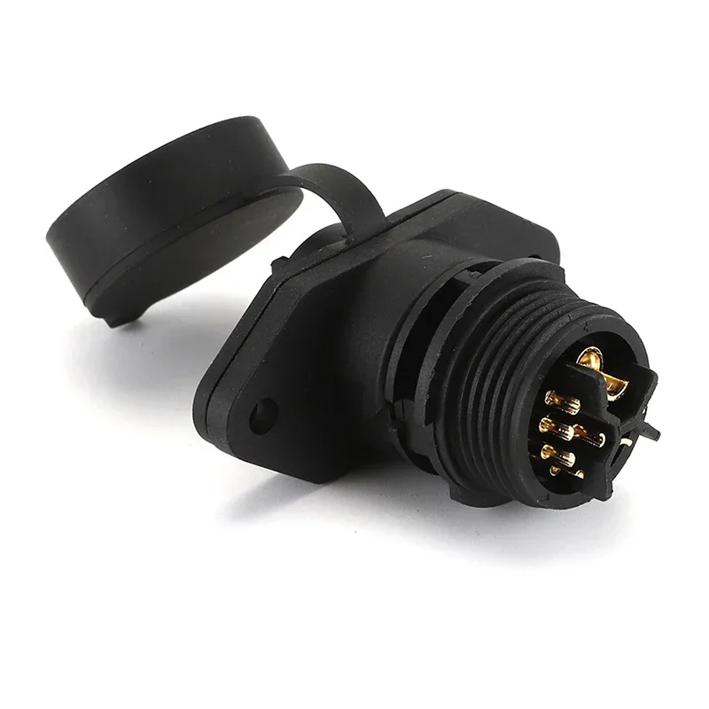 M23 2+1+5 Electric Vehicle Lithium Battery Plug Socket Male Female Quick Lock Type Waterproof Power Charging Connector Adapter