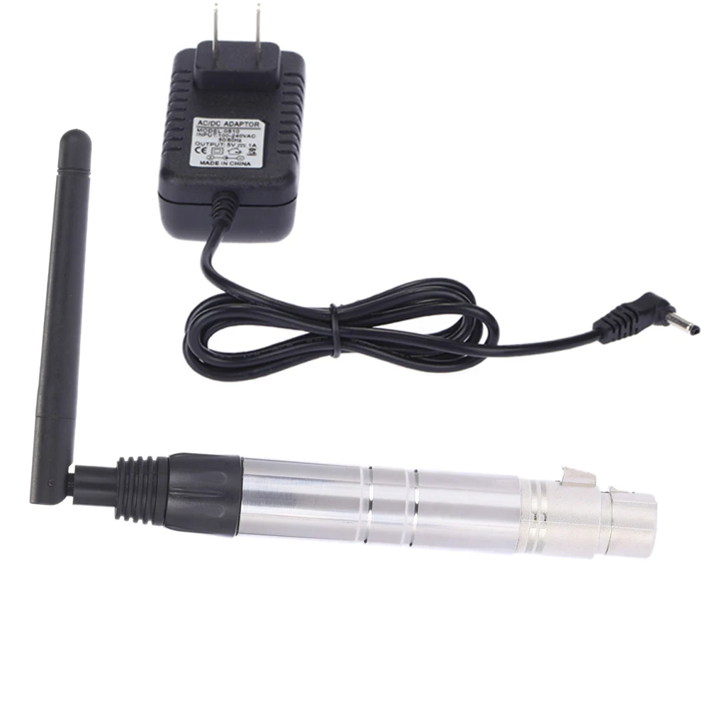 

23DBM High Power 1000M Ultra Long Distance 2.4G ISM DMX512 Wireless Female XLR Receiver Lighting Controller with Antenna for LED