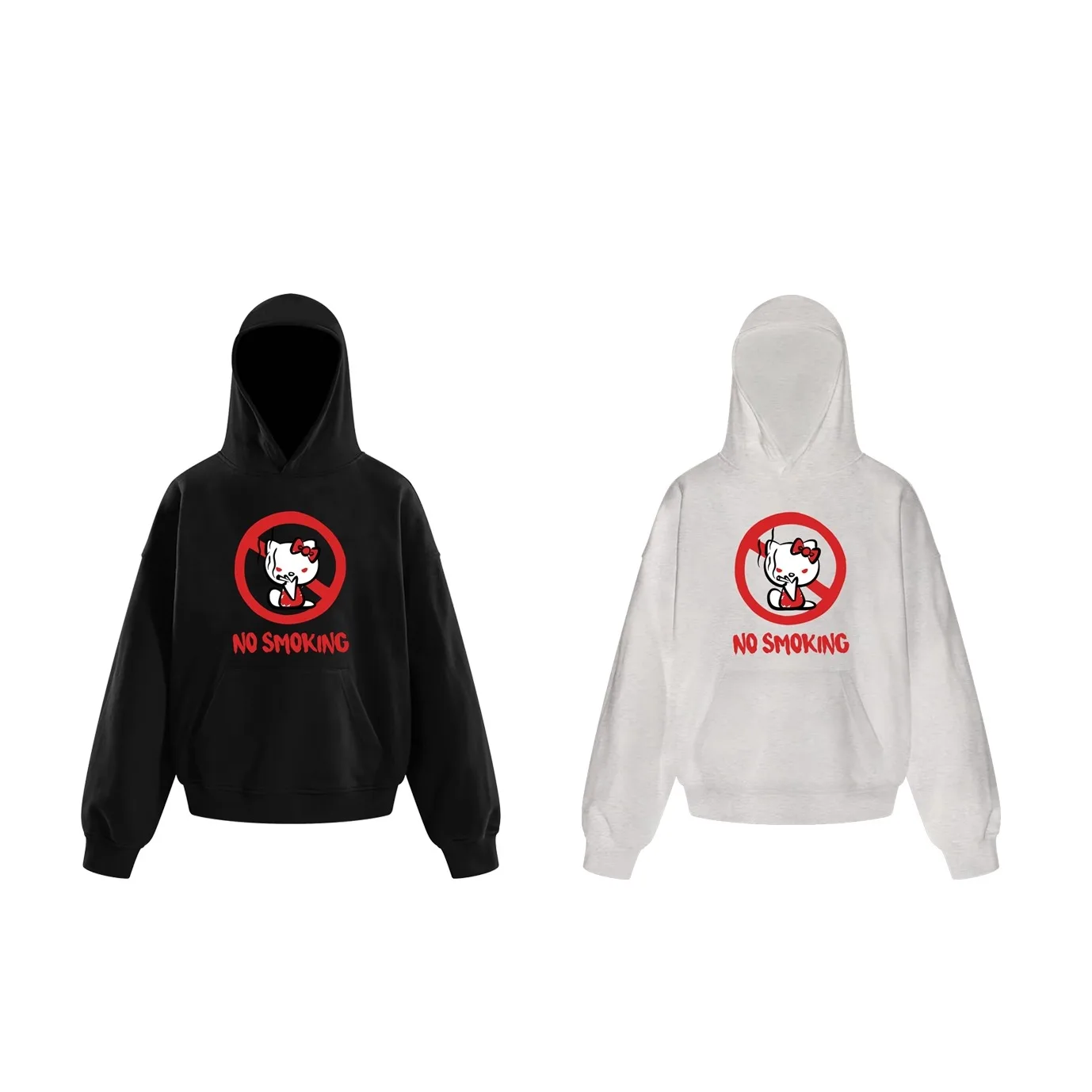 

No Smoking - DNDD Small American Fun Slogan Print Hoodies for Men and Women Hoodies for Autumn and Winter Lovers