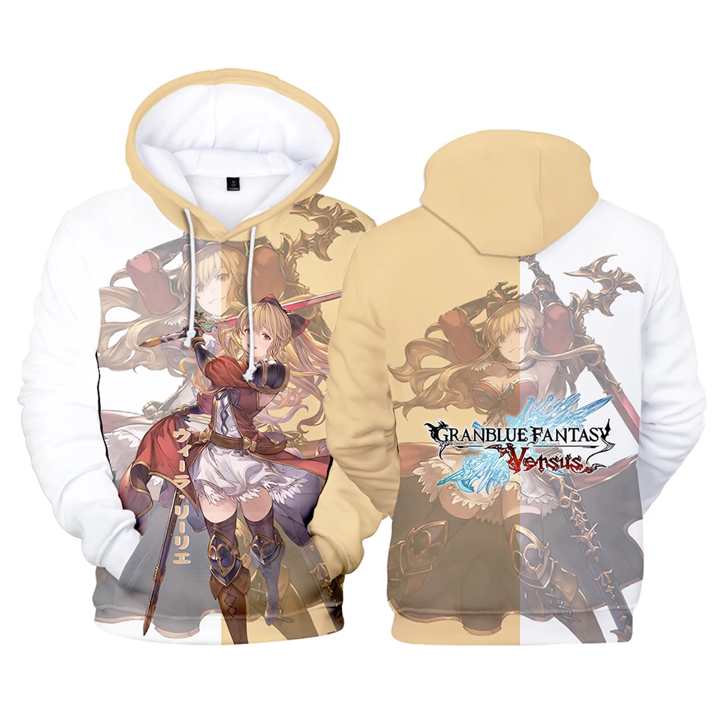 

Granblue Fantasy Hoodie Long Sleeve Woman Man Sweatshirt Free Shipping Harajuku Streetwear 2022 Casual Style 3D Clothes