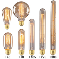 Retro Edison Light Bulb E27 220V 110V Bedroom Industrial Attic Retro Light Bulb Home Decoration T10 T30 T45 T185 T225 ST64 G125