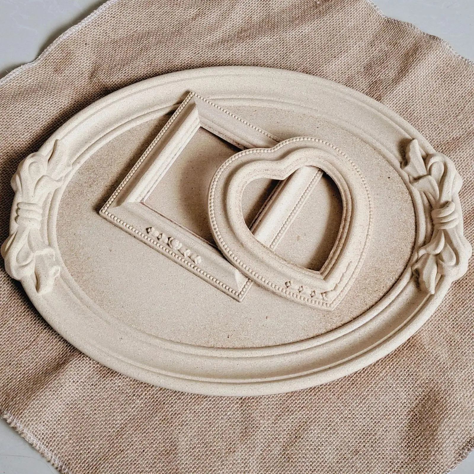 Unfinished Oval Wooden Platter Tray for DIY Crafts Painting Coloring Jewelry Display Vanity Cosmetic Storage