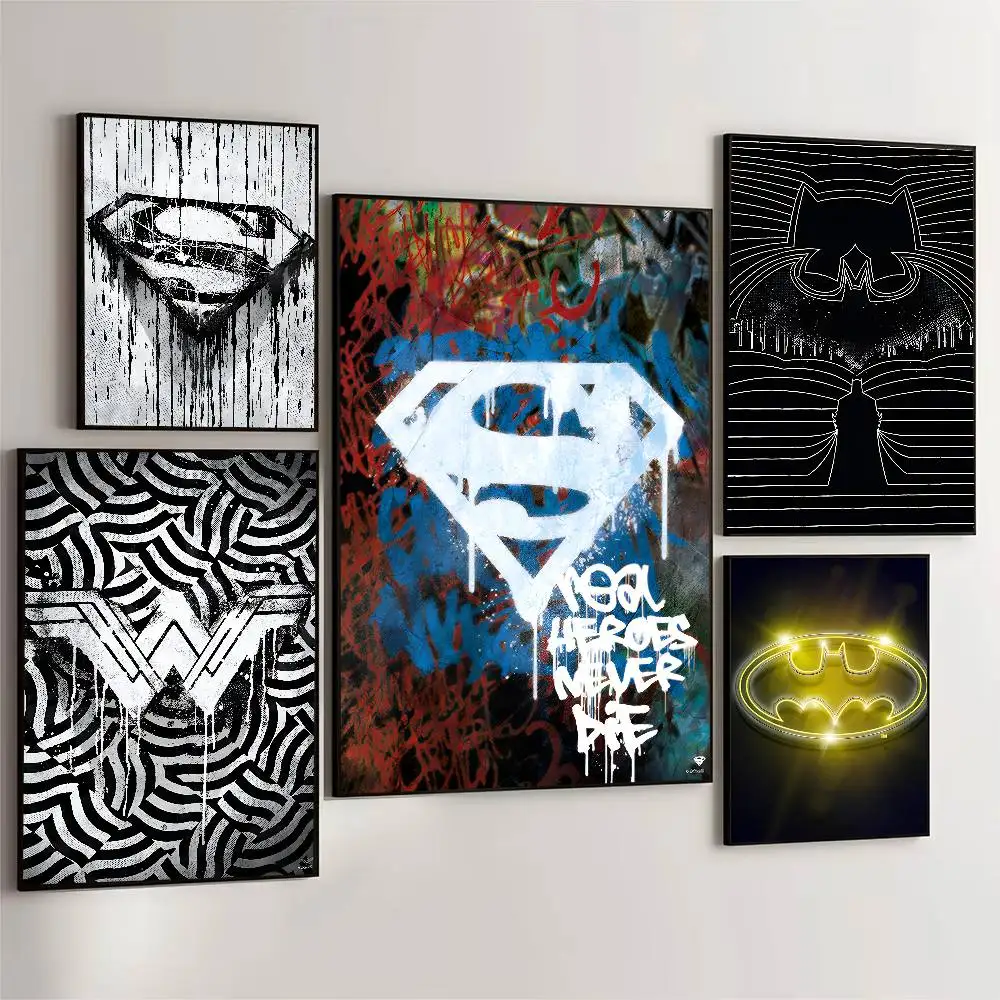 تيار مستمر بطل السوبر شعار ملصق ذاتية اللصق الفن مقاوم للماء ورقة ملصق مقهى بار غرفة جدار ديكور #2