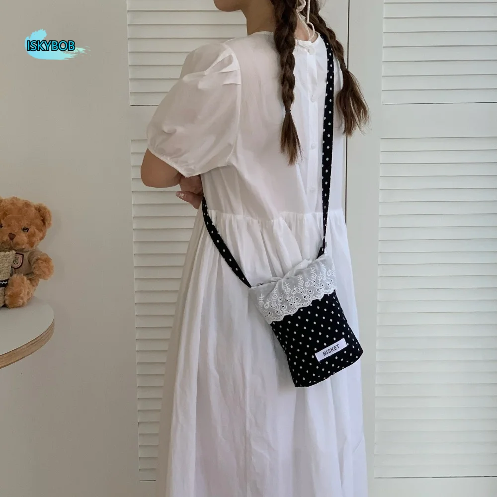 

Portable Bow Tie Element Mobile Phone Bag Large Capacity Shoulder Bag Women Crossbody Bag Cell Phone