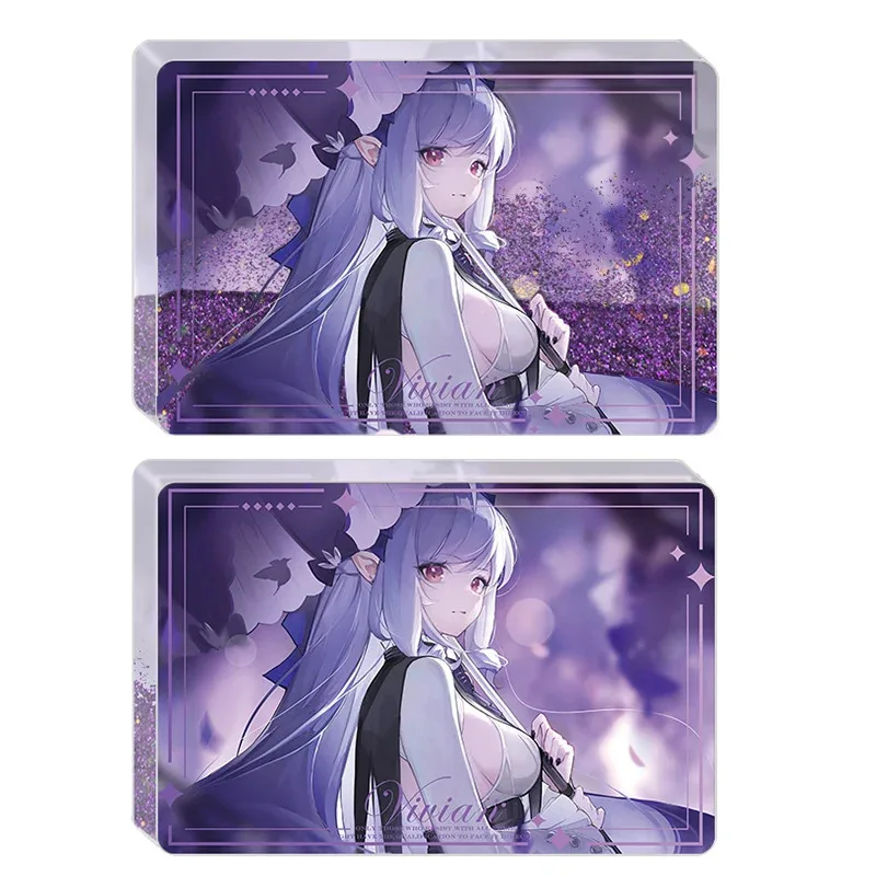 Zenless zona zero areia movediça mahjong anime decoração sinal de pé vivian banshee placa indicativa cartão tijolo ambido presente