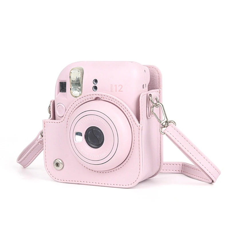 For Instax Mini 12 Camera Case PU Leather Soft Silicone Cover Bag for Fujifilm