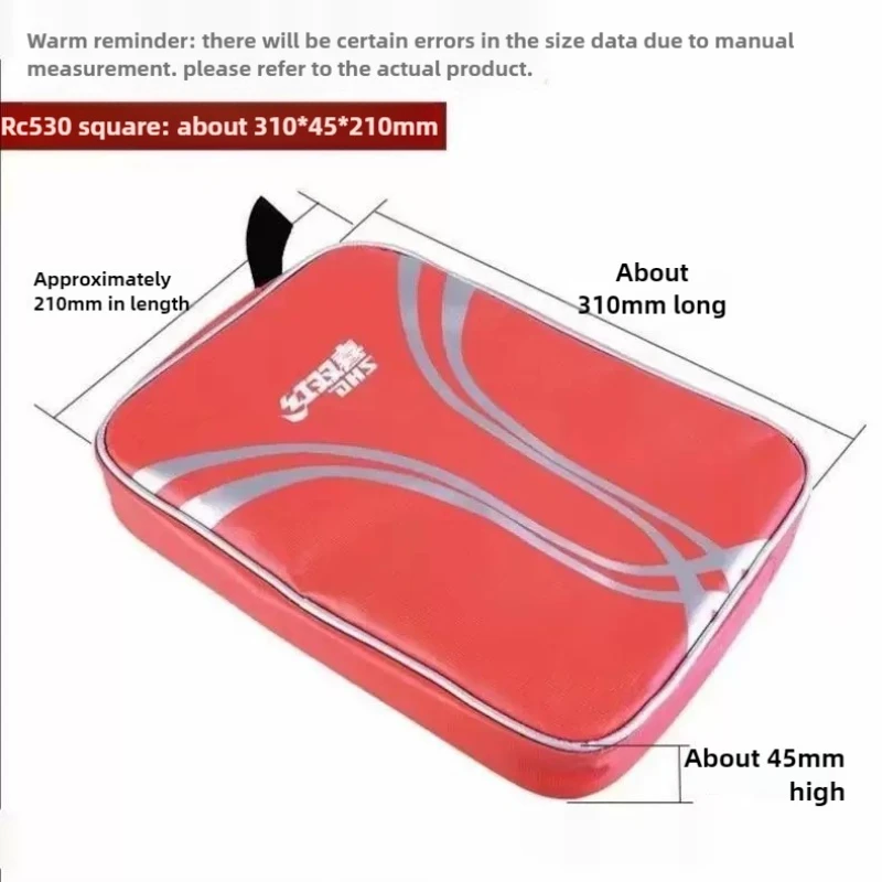 DHS Table Tennis Racket Case Big Capacity Ping Pong Bat Protection Bag Waterproof and Easy to Clean