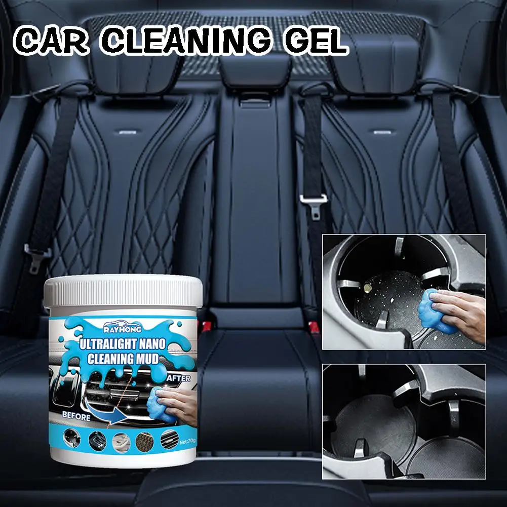 Gel de limpeza de carro ventilação de ar magia limpador de poeira gel escritório remoção de lama lavagem limpeza automática borracha interior i0k9