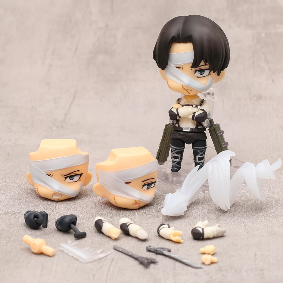 Attack on Titan Levi 2002 Eren 2000 Mikasa 2001 Action Figure Collection Model Toy Q Doll Xmas Gift