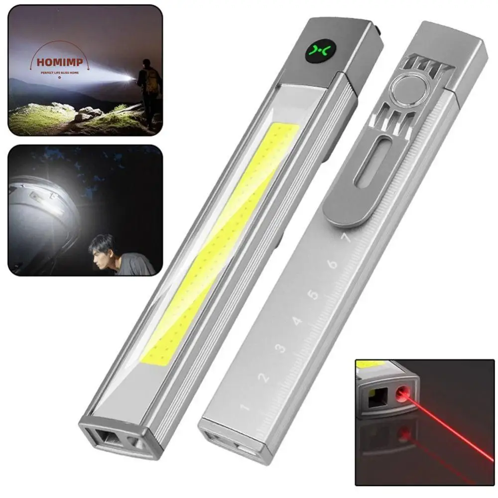 

200LM LED Flashligh LED+COB with Magnet Work Inspection Light Portable Rechargeable Mini Torch Light Emergency Lighting