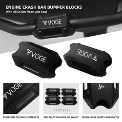 For Loncin Voge Valico 525DSX 200AC 300AC 300R 500DS 500R 650DS ER10 Motorcycle Engine Guard Bumper Protector Crash Bar Block