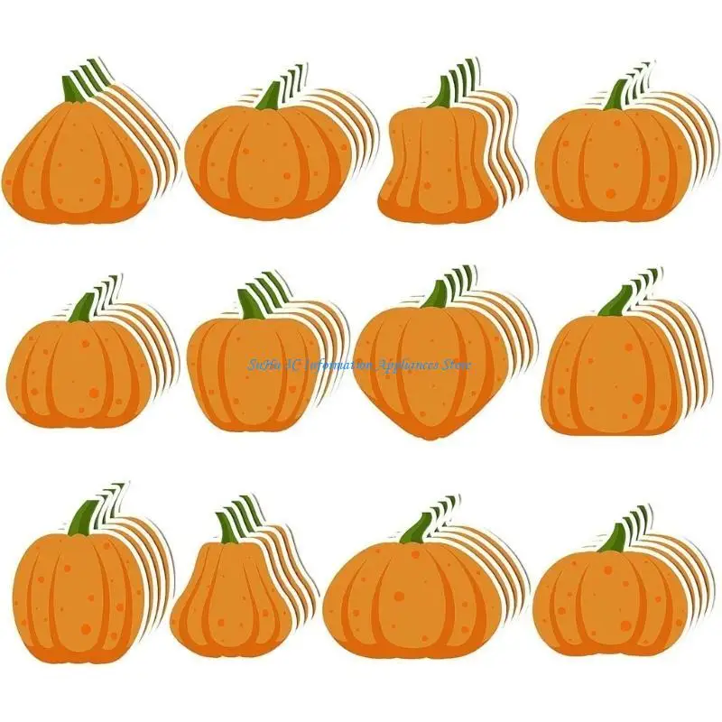 

960 листов бумаги для заметок в виде тыквы на Хэллоуин, маленькие блокноты, самоклеящиеся без подкладки, напоминания на