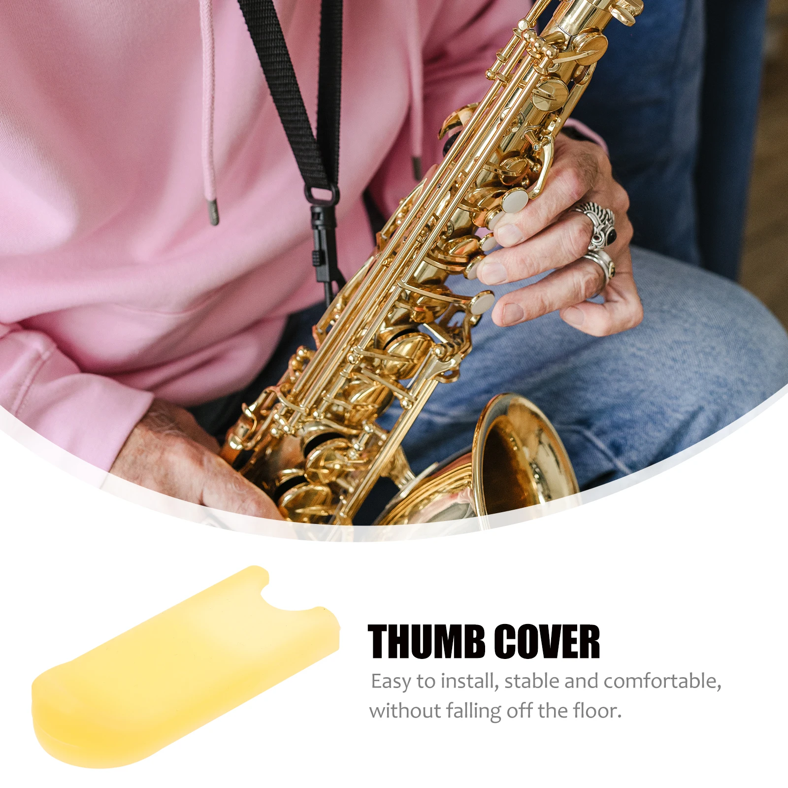 

1Pcs High-Quality Sax Thumb Protector Non-Slip Silicone Thumb Cover Pad for Comfortable Long-Term Playing