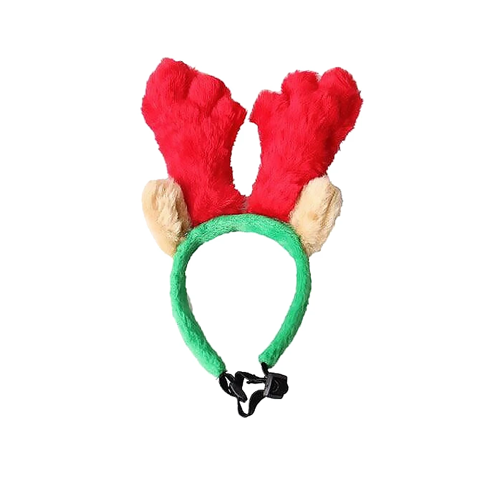 

S Size Adorable Christmas Dog Antlers Hair Bands Non-Deformable Pet Headwear for Daily Wear Outdoors Pet Hair Hoops